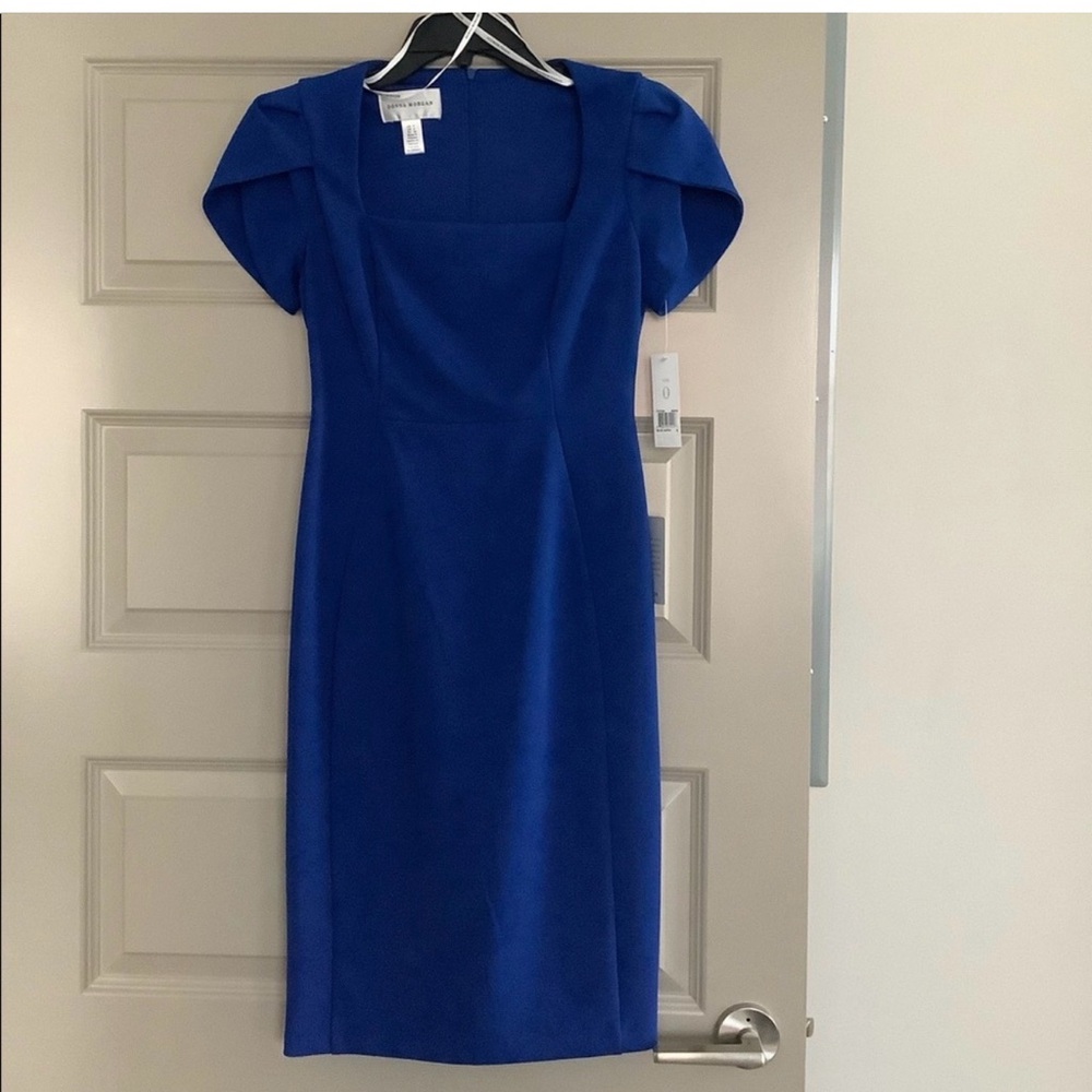 Donna Morgan Royal Blue Midi Dress